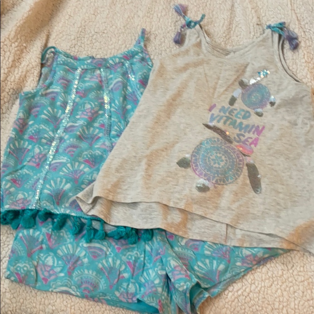 Justice Summer Set (Shorts with 2 matching tops)